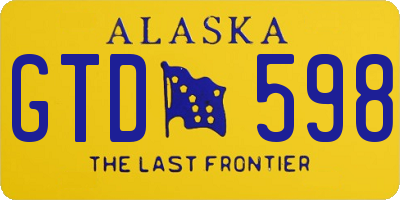 AK license plate GTD598