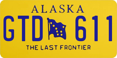 AK license plate GTD611