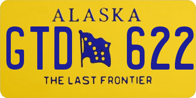 AK license plate GTD622