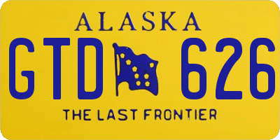 AK license plate GTD626