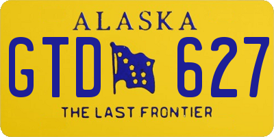 AK license plate GTD627