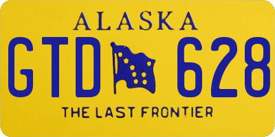 AK license plate GTD628