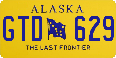 AK license plate GTD629