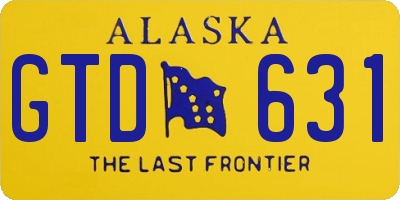 AK license plate GTD631