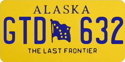 AK license plate GTD632