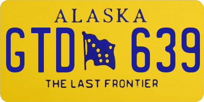 AK license plate GTD639