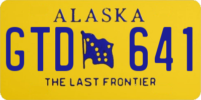 AK license plate GTD641