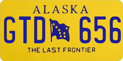 AK license plate GTD656