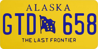 AK license plate GTD658