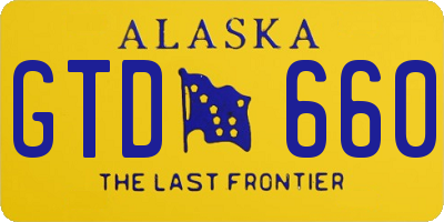 AK license plate GTD660