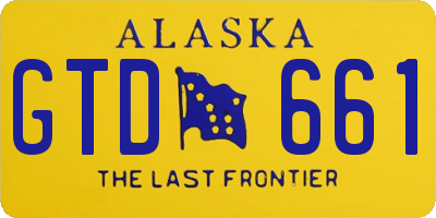 AK license plate GTD661