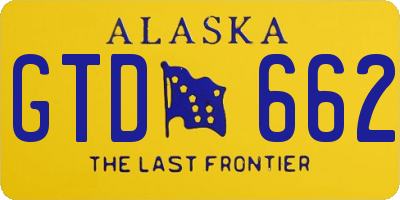 AK license plate GTD662