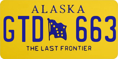 AK license plate GTD663