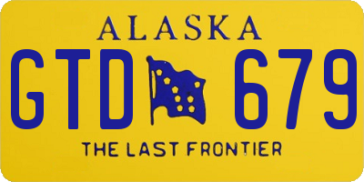 AK license plate GTD679