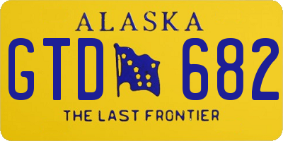 AK license plate GTD682