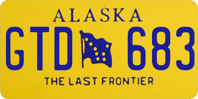 AK license plate GTD683