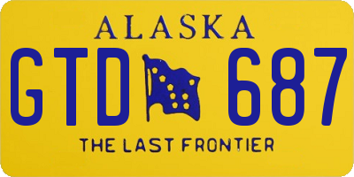 AK license plate GTD687