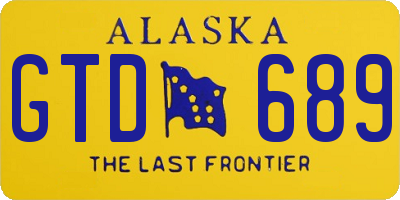 AK license plate GTD689