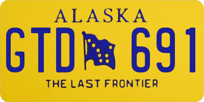 AK license plate GTD691