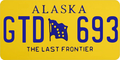 AK license plate GTD693