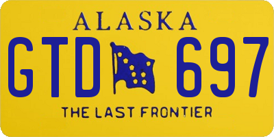 AK license plate GTD697