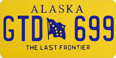 AK license plate GTD699