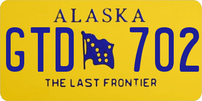 AK license plate GTD702