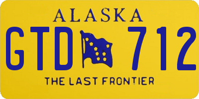 AK license plate GTD712