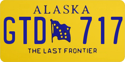 AK license plate GTD717