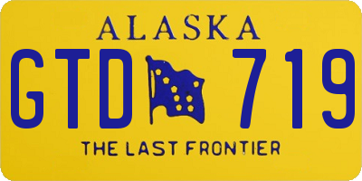 AK license plate GTD719