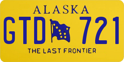 AK license plate GTD721