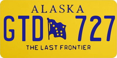 AK license plate GTD727