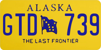 AK license plate GTD739