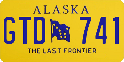 AK license plate GTD741