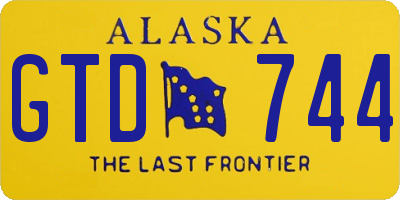 AK license plate GTD744