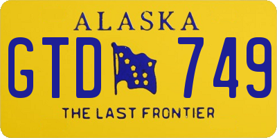 AK license plate GTD749