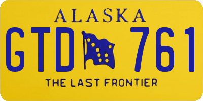 AK license plate GTD761