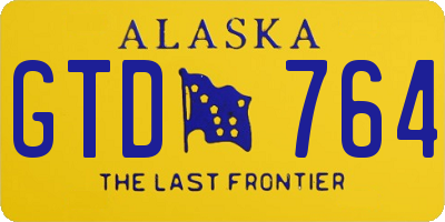 AK license plate GTD764