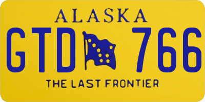 AK license plate GTD766