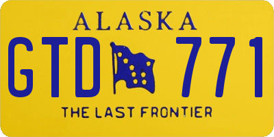 AK license plate GTD771