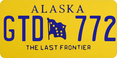 AK license plate GTD772