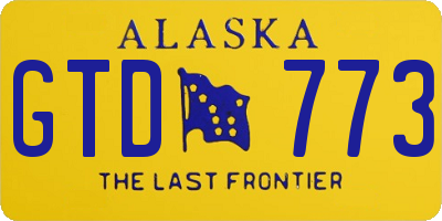 AK license plate GTD773