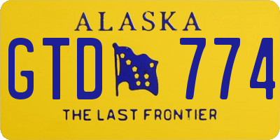 AK license plate GTD774