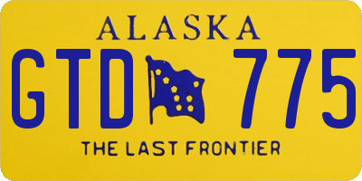 AK license plate GTD775