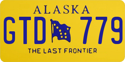 AK license plate GTD779