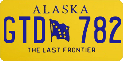 AK license plate GTD782