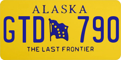 AK license plate GTD790