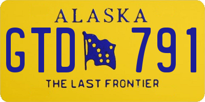 AK license plate GTD791