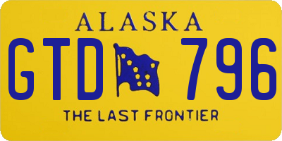 AK license plate GTD796