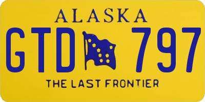 AK license plate GTD797